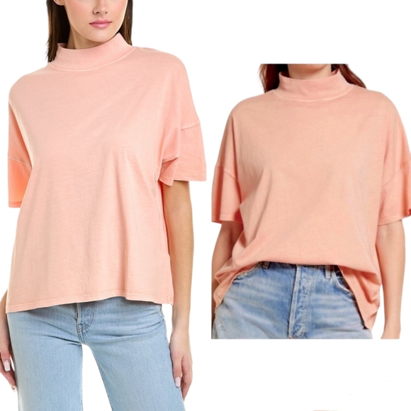 Free People Tops - 🆕️ Free People We The Free Fearless Tee in Coral Mist